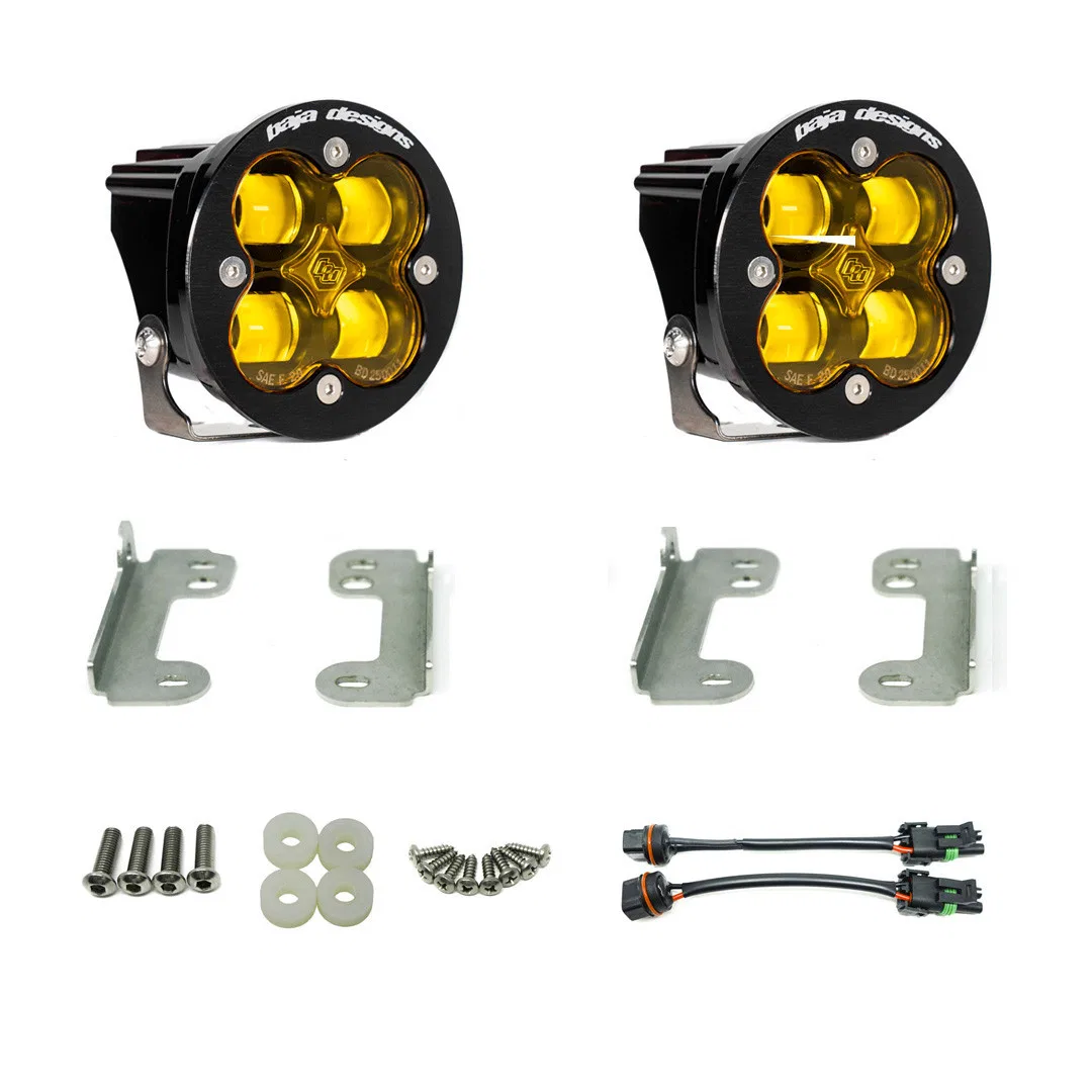 448143 – BAJA DESIGN Driving/ Fog Light, LED Bulb Round 29 Watt Fog Beam 2420 Lumens Amber Lens Black Housing